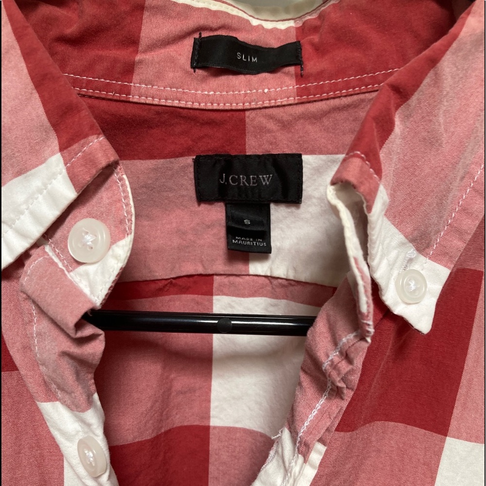 J.Crew Red Check Shirt - Picture 4 of 5